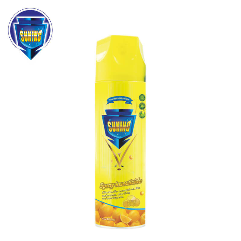 Aerosol insecticida con olor de limón natural